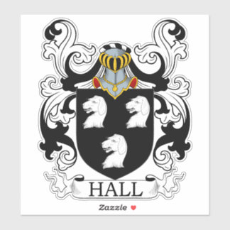 Sticker Hall Family Crest