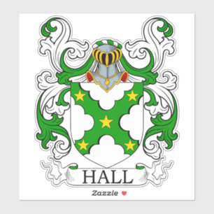 Sticker Hall Family Crest