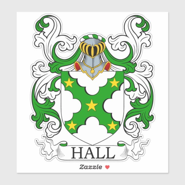 Sticker Hall Family Crest (Feuille)