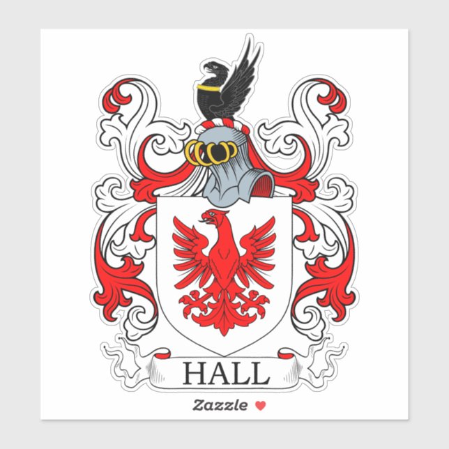 Sticker Hall Family Crest (Feuille)