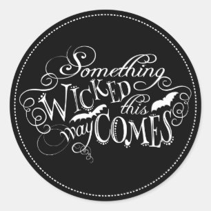 Sticker Halloween Chalkboard