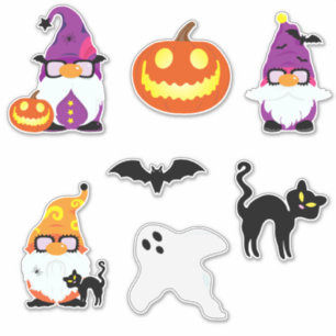 Sticker Halloween Cute Gnome