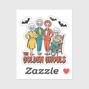 Sticker Halloween des filles des Gouls d'or