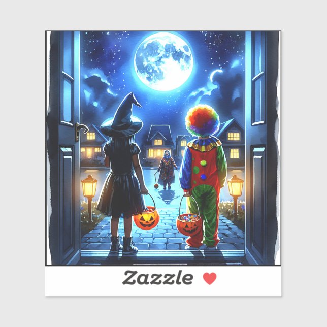 Sticker Halloween Éffrayant (Feuille)