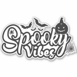 Sticker Halloween éffrayant Vibes