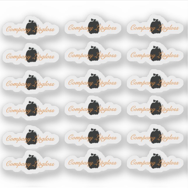 Sticker Halloween Lip Gloss Emballage Logo Lip Branding (Devant)