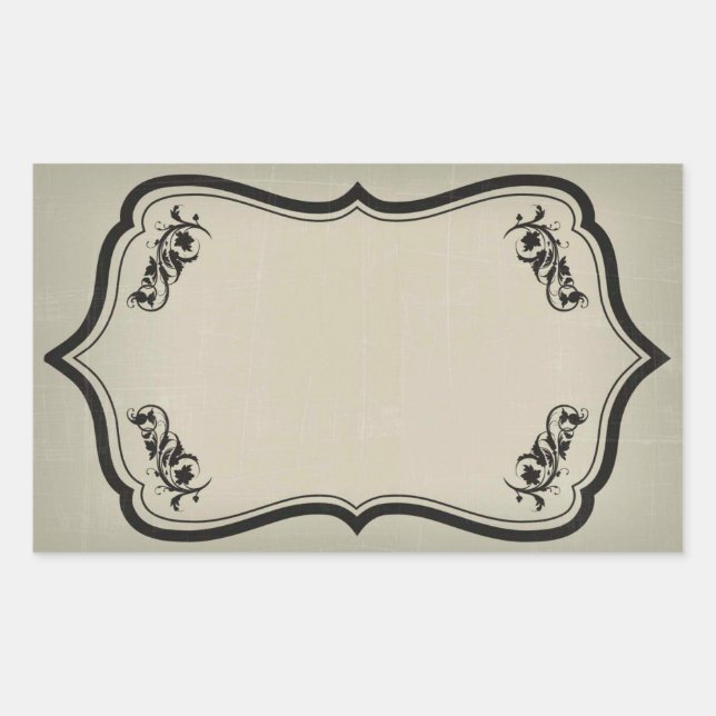 Sticker Halloween noir Étiquette (Devant)