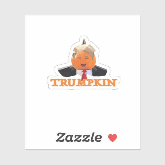 Sticker Halloween Trumpkin (Feuille)