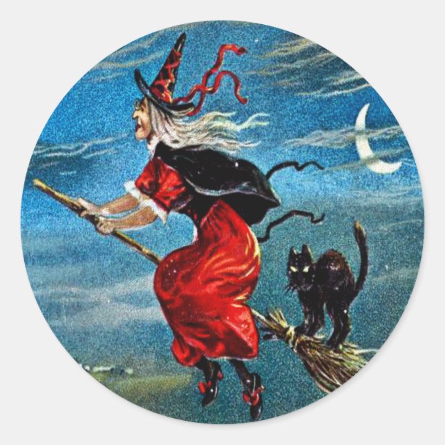 Sticker Hallowe'en Witch (Devant)