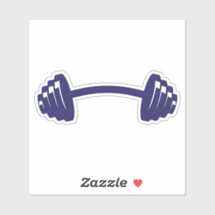 Sticker haltere barre tordu musculation bodybuilding