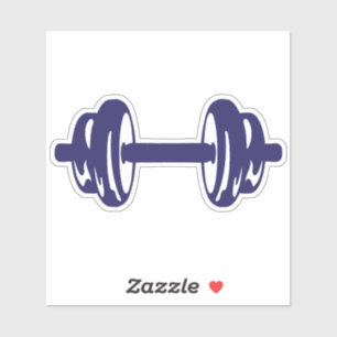 Sticker haltere musculation poids bodybuilding