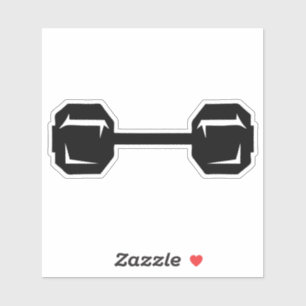 Sticker haltere musculation poids bodybuilding 