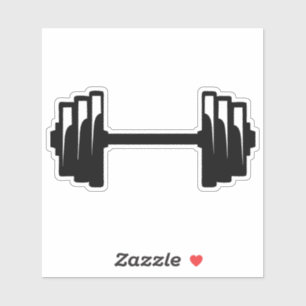 Sticker haltere musculation poids bodybuilding 