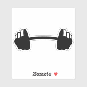 Sticker haltere musculation poids bodybuilding 