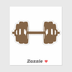 Sticker haltere musculation poids bodybuilding