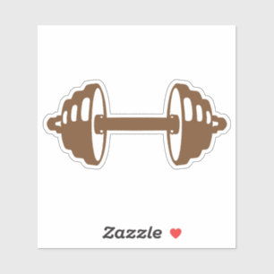 Sticker haltere musculation poids bodybuilding 1