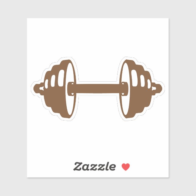 Sticker haltere musculation poids bodybuilding 1 (Feuille)