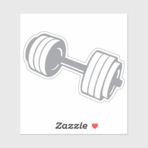 Sticker haltere musculation poids bodybuilding  835505