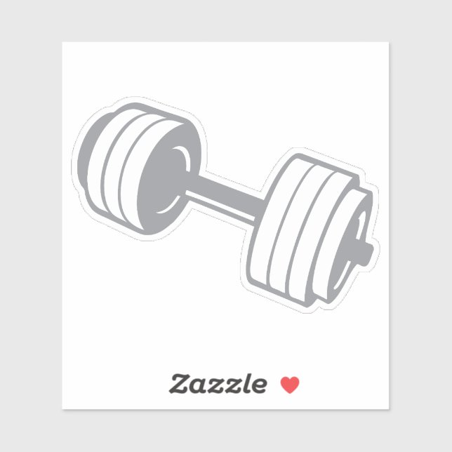 Sticker haltere musculation poids bodybuilding  835505 (Feuille)