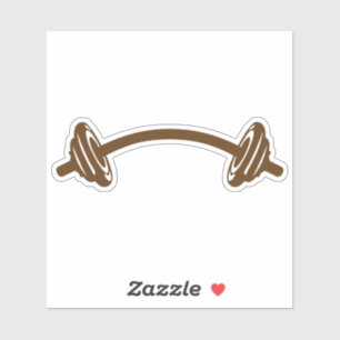 Sticker haltere musculation tordu bodybuilding 2905