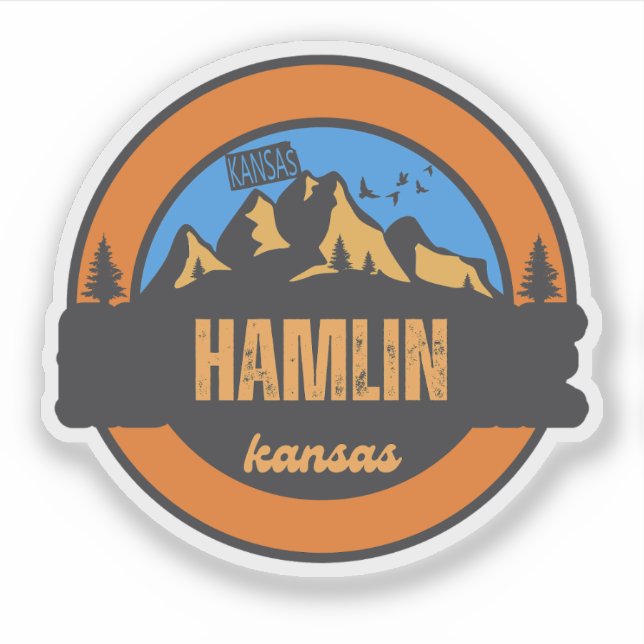 Sticker Hamlin, Kansas (Devant)