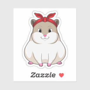 Sticker Hamster avec Bandana
