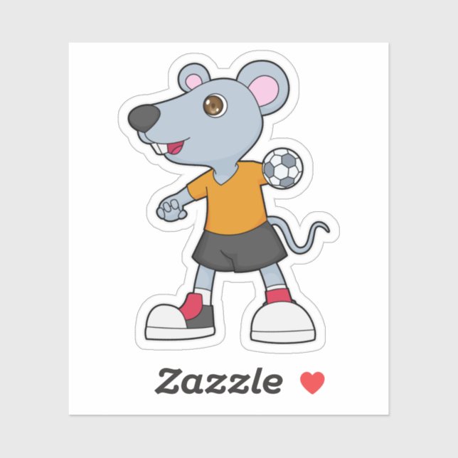 Sticker Handball de souris (Feuille)