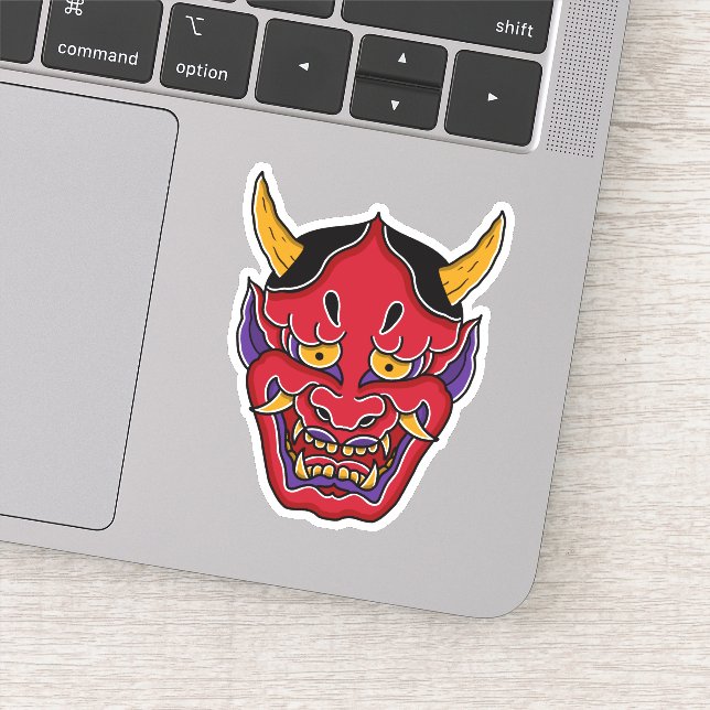 Sticker Hannya (般 若 の 面) (Détail)