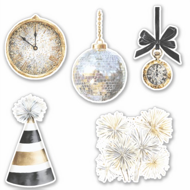 Sticker Happy New Year Celebration (Devant)