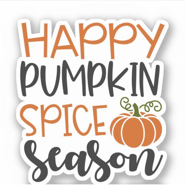 Sticker Happy Pumpkin Spice Season (Devant)