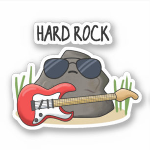 Sticker Hard Rock Funny Geology Music Pun