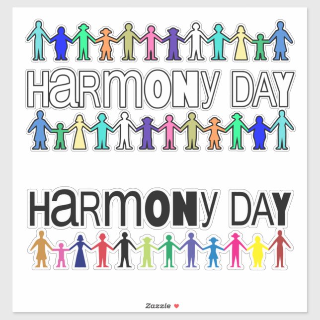 Sticker Harmony Day Australie (Feuille)