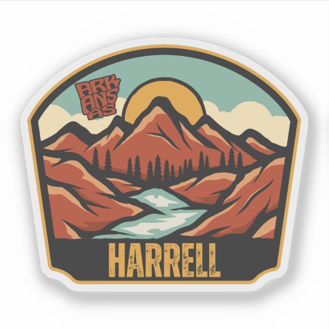 Sticker Harrell, Arkansas  (Devant)