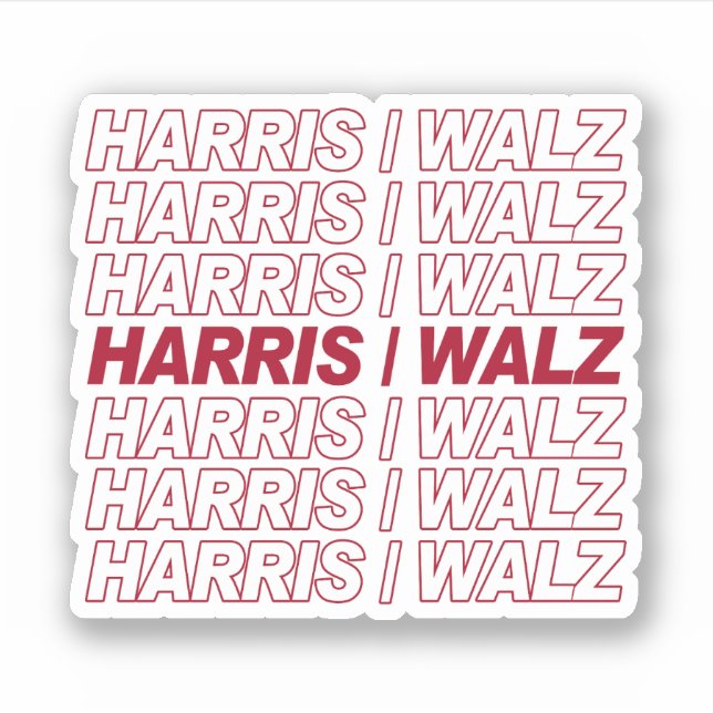 Sticker Harris / Walz (Devant)