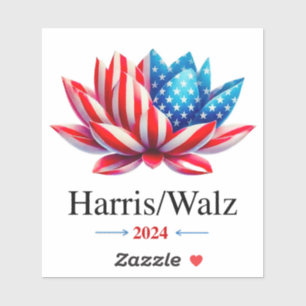 Sticker Harris Walz 2024 — Vinyl amovible