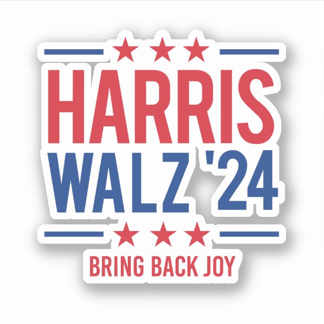 Sticker Harris Walz '24 - Ramener Joy (Devant)