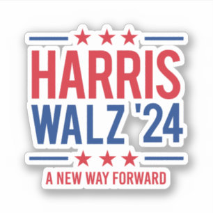 Sticker Harris Walz '24 - Une nouvelle voie d'avenir