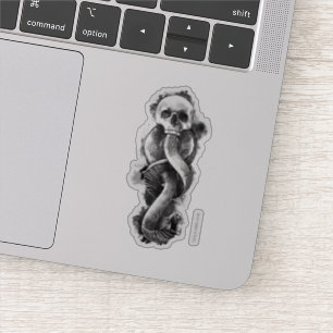 Sticker Harry Potter   Marque des Ténèbres Aquarelle