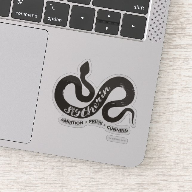 Sticker Harry Potter | SLYTHERIN™ Silhouette Typographie (Détail)