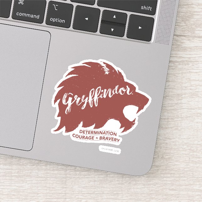 Sticker Harry Potter| Typographie silhouette GRYFFINDOR™ (Détail)