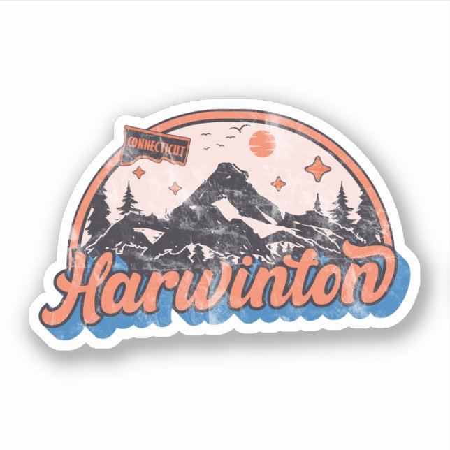 Sticker Harwinton, Connecticut (Devant)