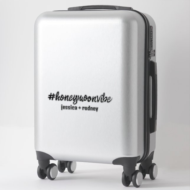Sticker Hashtag Personnalisé Minimaliste (Sur valise)