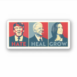 Sticker Hate Heal Croissance