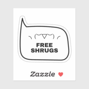 Sticker HAUSSES D'ÉPAULES GRATUITES Kaomoji drôles Émotico