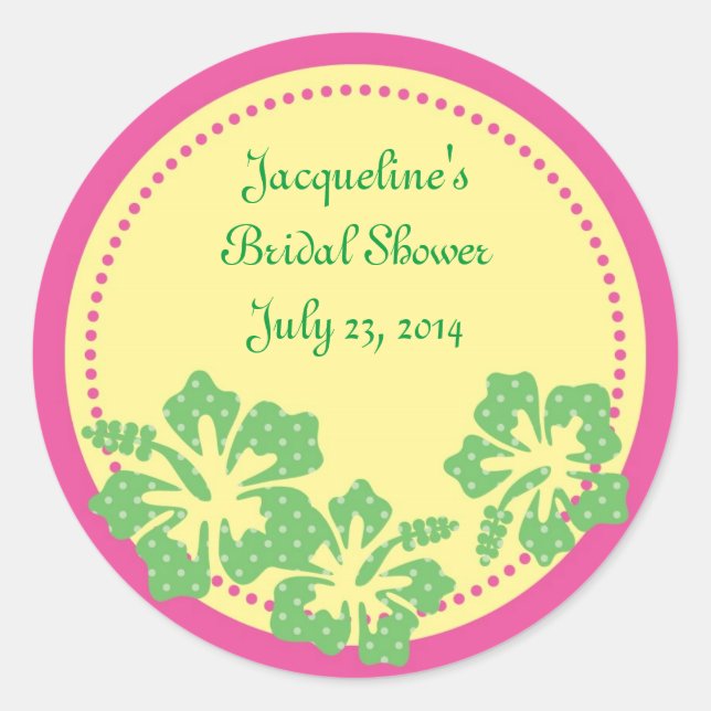 Sticker hawaïen Hibiscus (Devant)