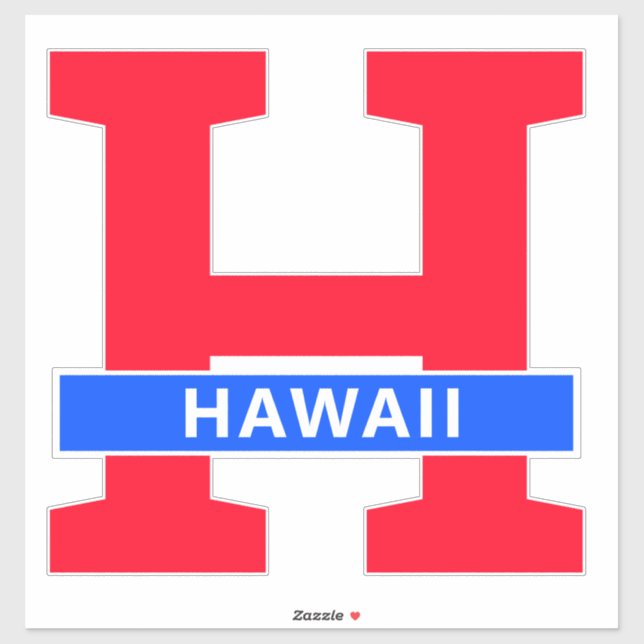 Sticker Hawaii (Feuille)