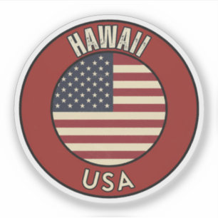 Sticker Hawaii États-Unis d'Amérique