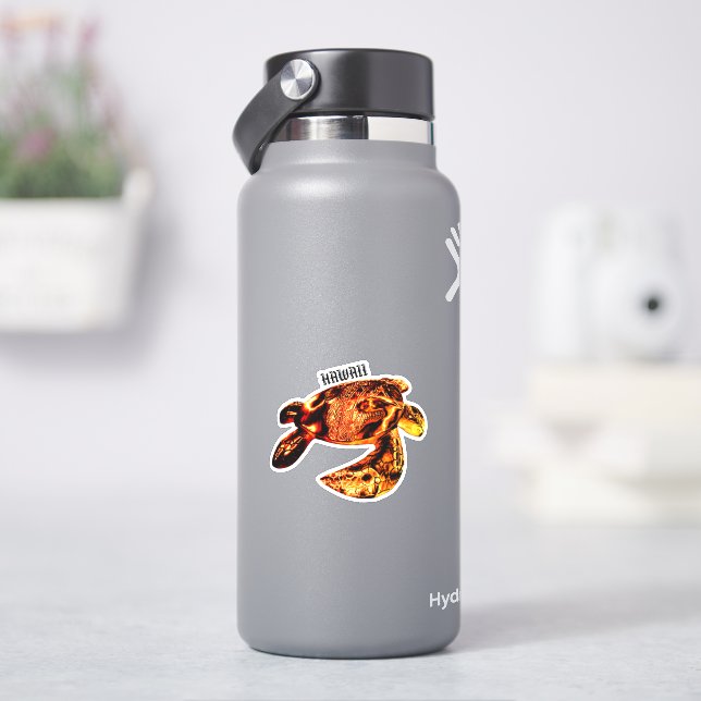 Sticker Hawaii Tribal Honu Lava (HydroFlask)