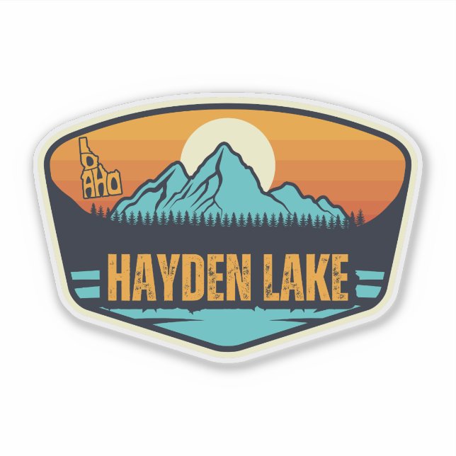 Sticker Hayden Lake, Idaho  (Devant)