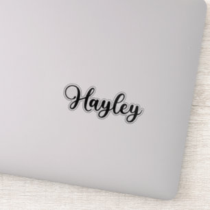 Sticker Hayley Name - Calligraphie manuscrite